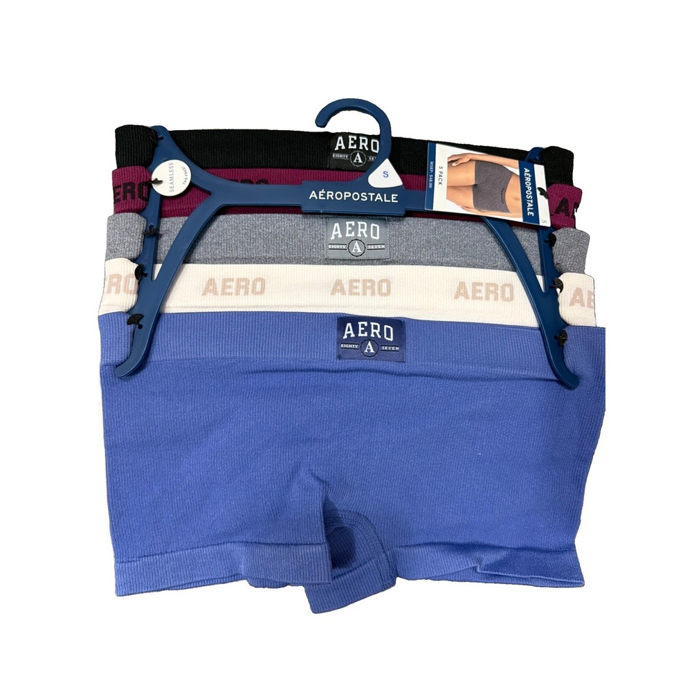 5 pack women aeropostale boxer briefs NWT Size S
